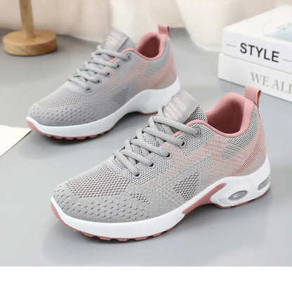 Women Platform Casual Sneakers Shoes Mesh Breathable Running Shoes Chunky Summer Sports Tenis Shoes 2025 Luxury Vulcanize Shoes