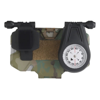 Tactical Militar Outdoor Survival Compass for MOLLE Mobile Phone Holder Navigation Board Foldable Admin Panel Hunting Vest Gear