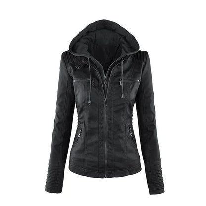 American Vintage Subculture Punk Jacket Long Sleeve Black Coat Slim Gothic Streetwear Casual Outerwear Daily Outfits 2026