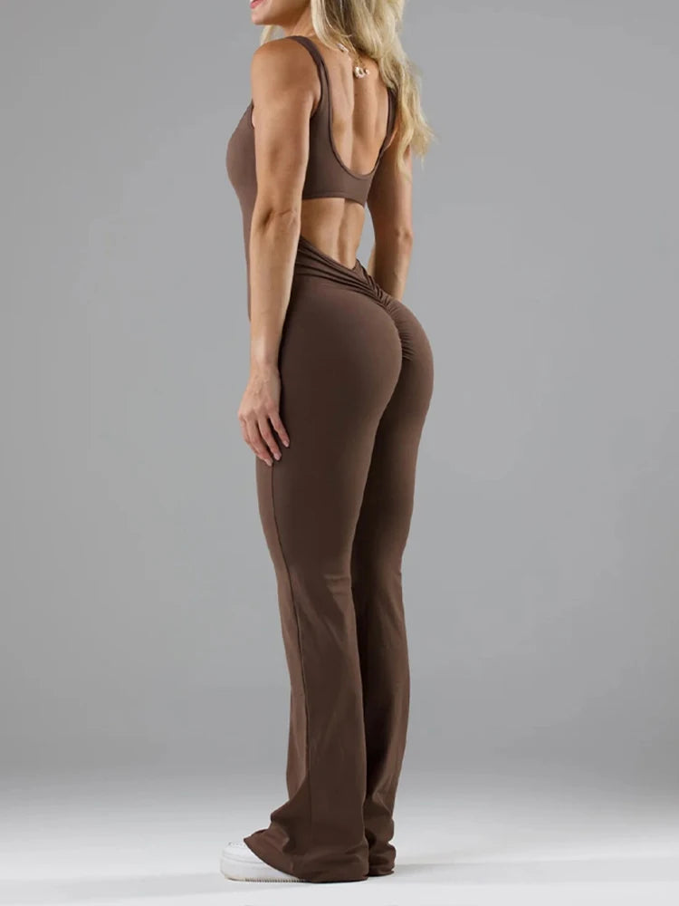 New Gym Set Women Training Yoga Suit Sportswear Women Sports Jumpsuit Fitness Rompers Stretch Female Push Up Workout Bodysuits