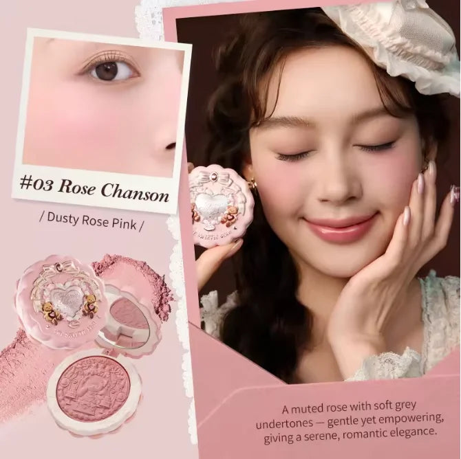 Flowerknows All In One Mackup Set Gift Box Flower Knows Glitter Eye Shadow Palette Blusher Long Lasting Gloss Lipstick With Bag