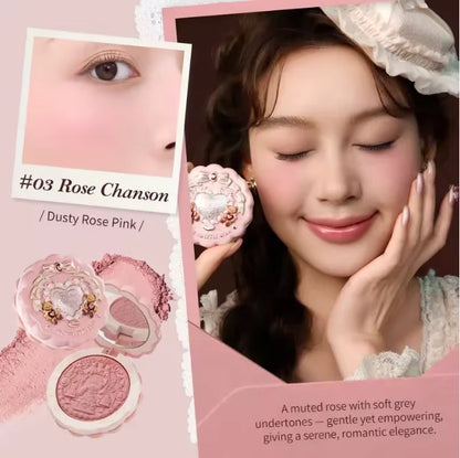 Flowerknows All In One Mackup Set Gift Box Flower Knows Glitter Eye Shadow Palette Blusher Long Lasting Gloss Lipstick With Bag