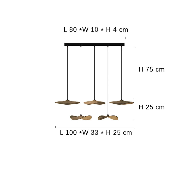 Designer Log Craft LED Ceiling Chandelier Living Room Tearoom Kitchen Table Lamps Bedroom Home Decoration Lighting Stair Lights