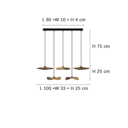 Designer Log Craft LED Ceiling Chandelier Living Room Tearoom Kitchen Table Lamps Bedroom Home Decoration Lighting Stair Lights