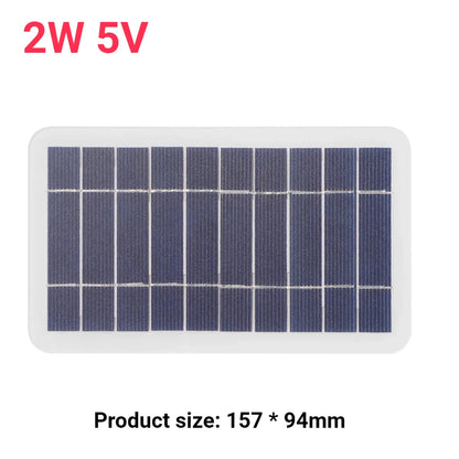 10W 5V Portable Solar Panel USB Battery Charger Solar Charging Panel Waterproof Phone Power Bank for Camping Backpacking Hiking