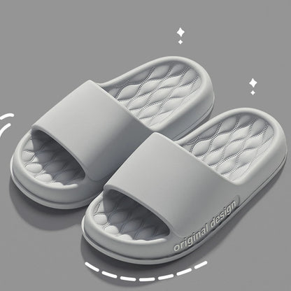 Smile Pop Men Slippers House Shower Bathroom Shoes EVA Beach Slides Fashion Soft Cloud Slippers Summer Men Antiskid Sandals