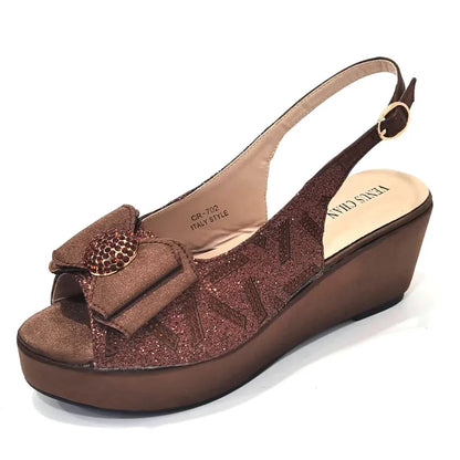 Sandals Woman Summer 2024 New Arrival Specially Designed Black African Women's Round Toe High Heels Suitable for Wedding Party