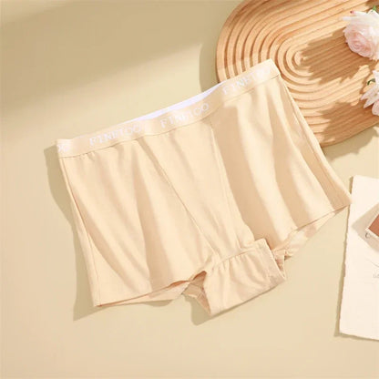 3Pcs Women's Cotton Boxers Panties Seamless Sports Underwear Female Solid Color Briefs Lingerie Intimate Underpant Finetoo S-XXL