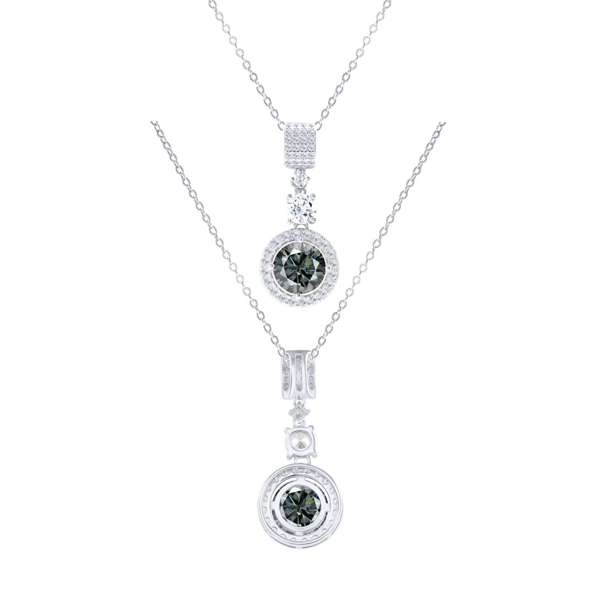 TY 5CT DColor Moissanite 925 Sterling Silver Pendant Necklace Fine Jewelry Necklace Women Fashion Accessories For Party Wedding