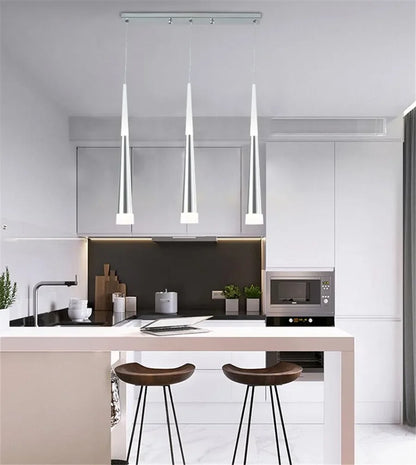 Luxury Waterdrop Bedroom Bedside LED Pendant Lights Kitchen Island Bedroom bar Table Dining Room Hanging Light Home Chandelier