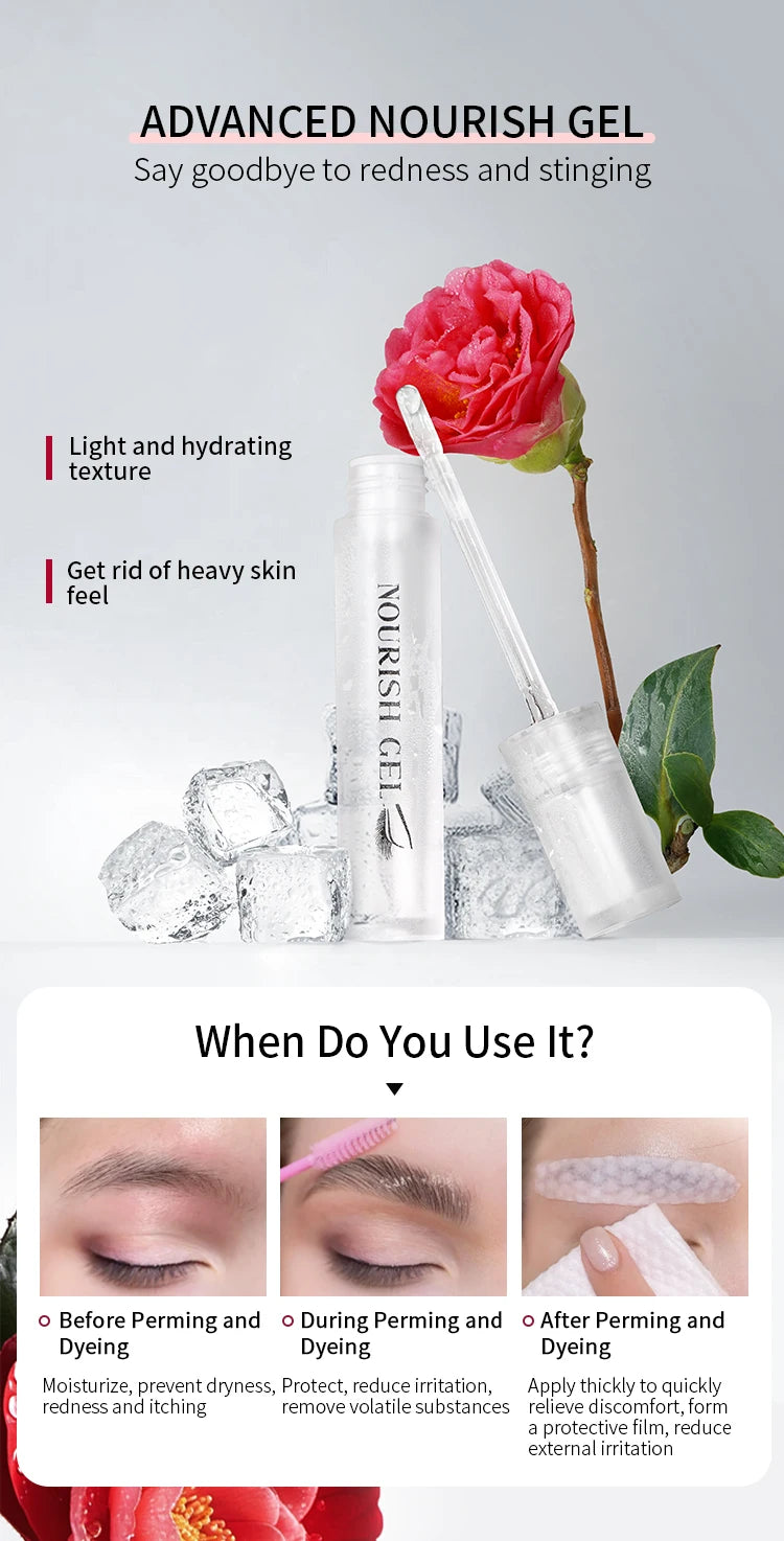 ICONSIGN Natural Vegan Brow Tint Kit 3 in 1 Camellia Extract Gentle Long Lasting No Need Mixing Easy Use Eyelash&Eyebrow Dye Set