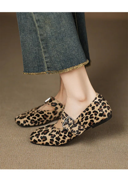 DIMANYU Flat Shoes Women’s 2026 New Buckle Mary Jane Female Shoes Genuine Leather Large Size Ballet Women Loafers