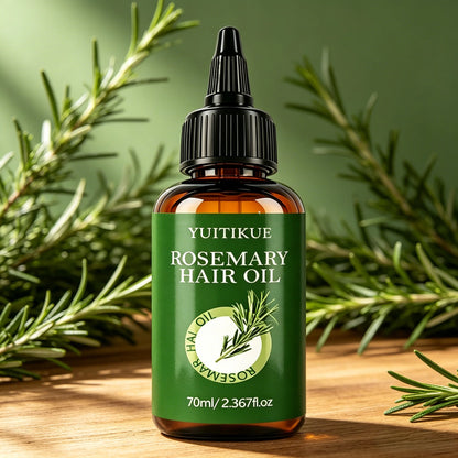 Rosemary Hair Oil, Deeply Nourishes & Hydrates Dry Hair, Tames Frizz for Silky Smoothness and All-Day Glossy Shine