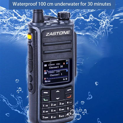 ZASTONE UV008 DMR Digital Radio With AES256 Encryption IP67 Waterproof Function VHF UHF 10W GPS Walkie Talkie Long Range