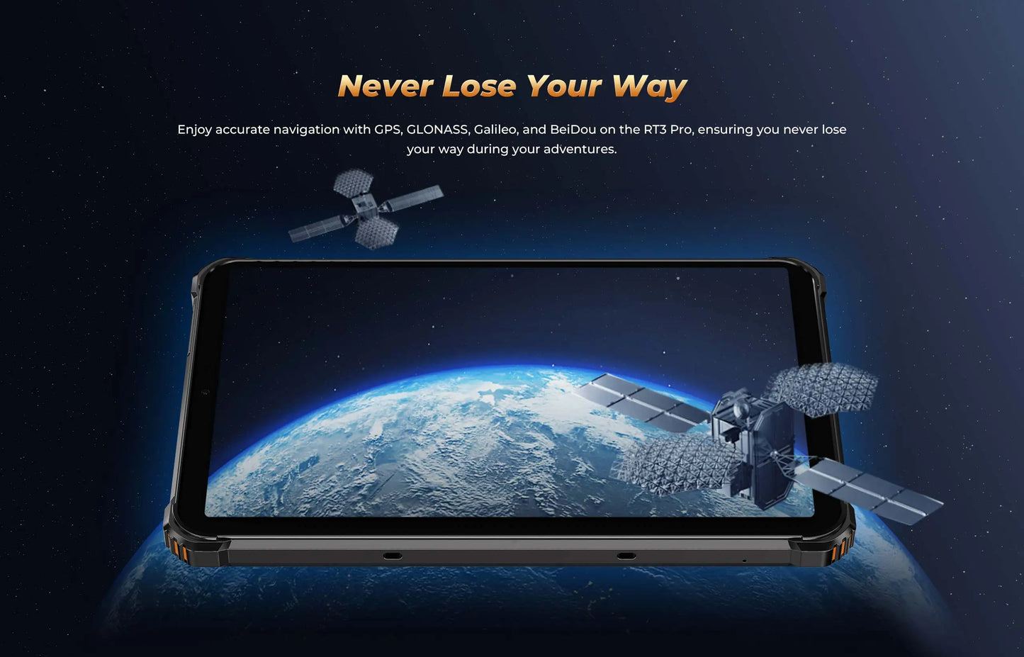 Oukitel RT3 PRO 5150mAh Battery 8"HD Display Tablet 13.9mm Ultra-Slim Profile IP68 &IP69K & MIL-STD-810H, 16(4+12)GB +128GB