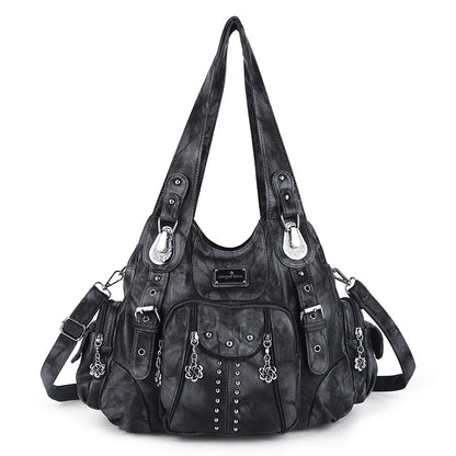 Fashion Handbags Women Shoulder Bags PU Leather Handbag Female Satchel Big-capacity Shoulder Purse Bag Bolsa Feminina