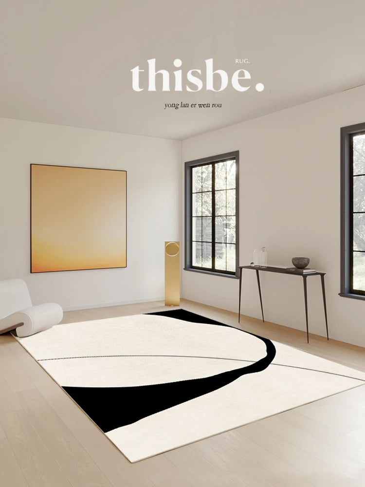 French Retro Living Room Decoration Plush Carpet Large Area Non-slip Mat Light Luxury Rugs for Bedroom Thicken Cream Lounge Rug