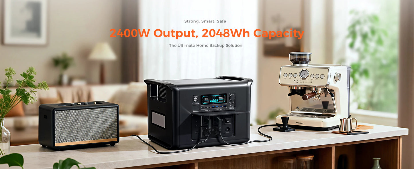 Ukraine Stock Power Stations 1000W 2000W 2400W Portable Power Station Lifepo4 Battery 220V AC Електростанції За