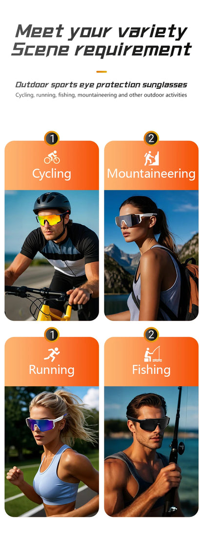 Smart Glasses Cycling Sport 100+ Online Language AI Automatic Dialogue Translation Bluetooth Glasses With Speaker UV Protection