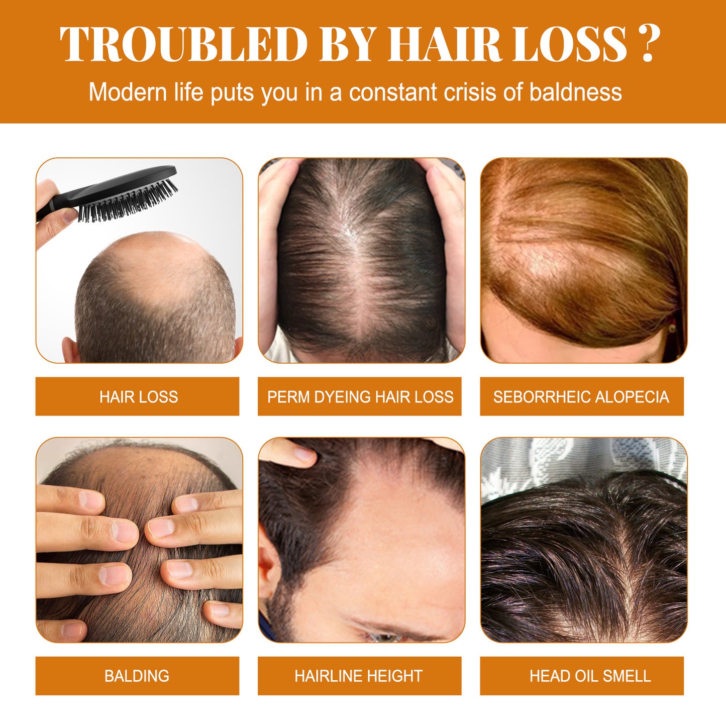 EELHOE Anti Hair Thinning Shampoo Prevent Hair Loss Regeneration Smoothing Frizzy Treatment Anti-Dandruff Oil Control Shampoo
