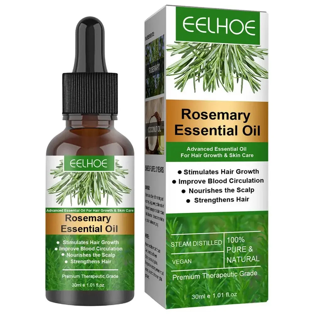 Rosemary Hair Growth Essential Oil 30ml Organic Scalp Treatment Strengthening Anti Hair Loss Nourish Shiny Beauty Women Men Care