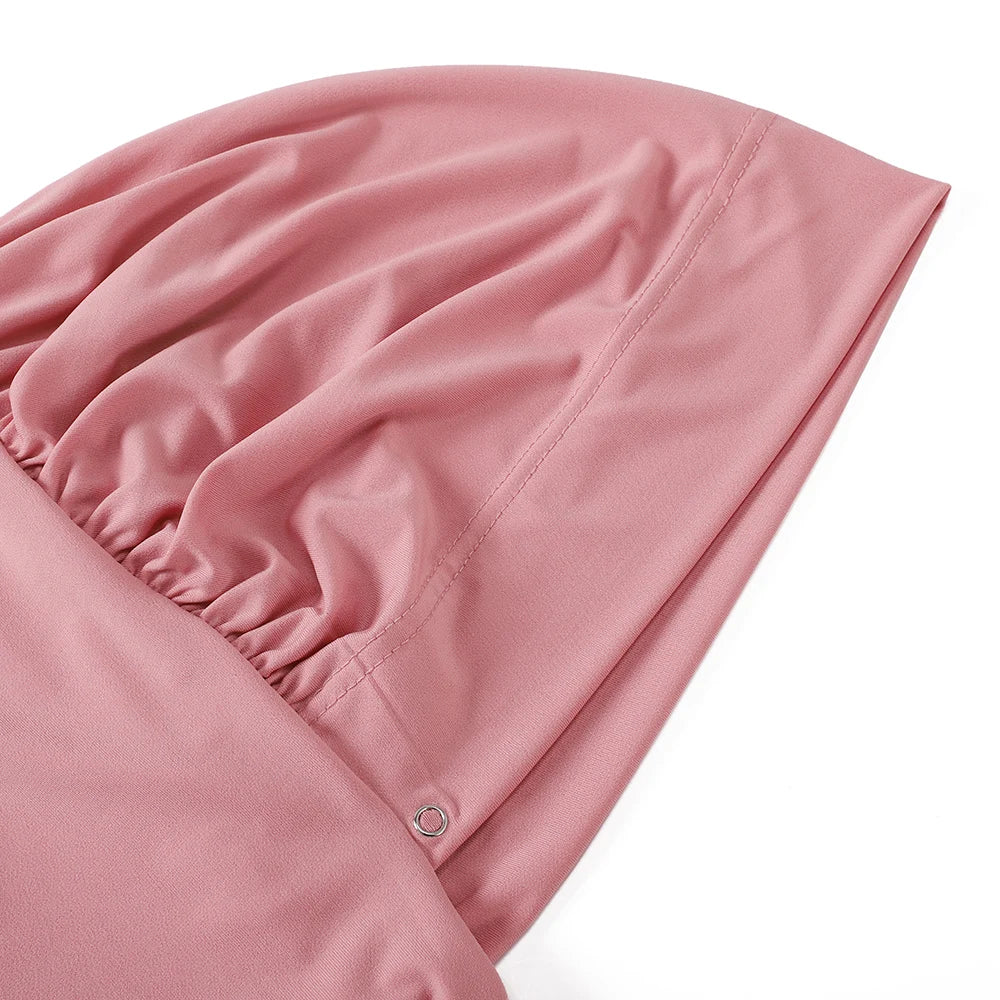 Instant Hijab with Button Ready to Wear Muslim Women Scarf Full Cover Head Wraps Islam Turban Caps Turbante Mujer