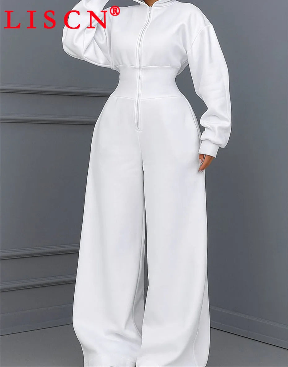 5 Bulk Items Wholesale Lots Rompers Womens Jumpsuits Long Sleeve Hooded Slim Solid Casual Y2k Clothing Street K16131