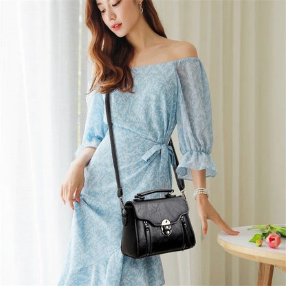 Fashion Small Square Bag For Women Luxury Designer Handbags High Quality Female Bag PU Leather Flap Crossbody Shoulder Bag Bolsa