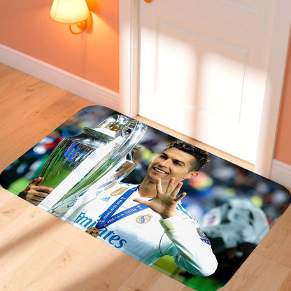 C-CristianoS R-Ronaldo CR7 Doormat Kitchen Rugs for Bedroom Front Door Mat Non-slip Pad Room Decoration Motorcycle Carpet Home