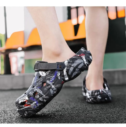 Plus Size 48 49 Men's Summer Clogs Sandals Eva Slippers Men Fashion New Flat Sandals Men Women Leisure Slides Men Casual Shoes