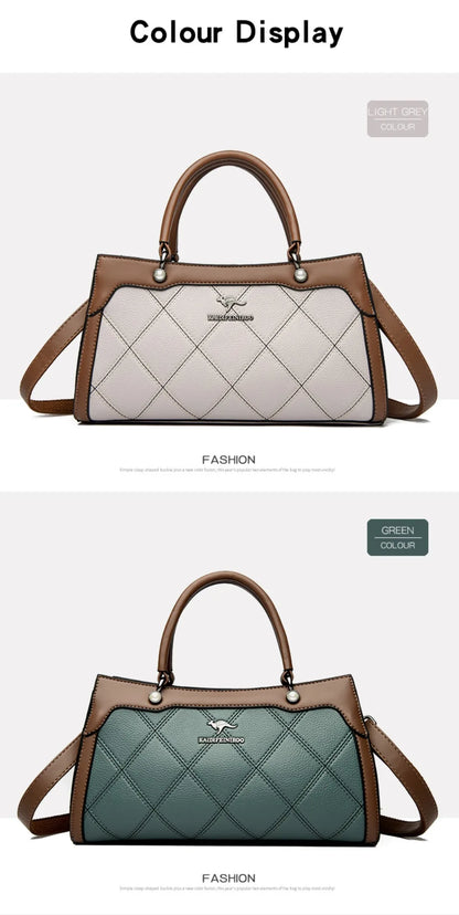 Top Quality Leather Hand Shoulder Bags for Women Luxury Handbags Women Bags Designer Casual Large Capacity Tote Bag Sac
