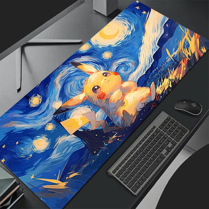 Gengar Anime Pokemon Pikachu Kawaii Mouse Pad Professional eSports Game Players Speed Lock Edge Game Desk Mousepad Keyboard Mat