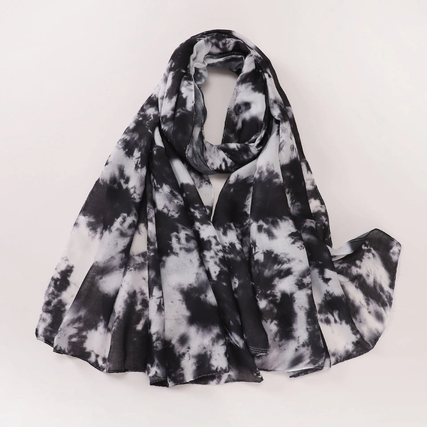 1Pcs Watercolor Print Lady Hijab Women Bohemian Soft Islam Ramadan Muslim Hijabs Foulard Femme Shawl Wrap Scarf Headscarf