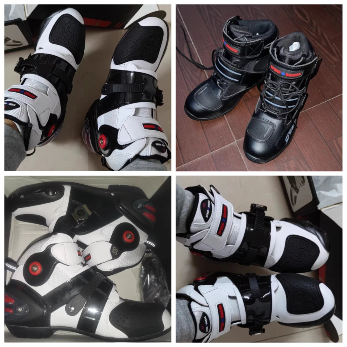 Hots PRO-BIKE Waterproof All-season Motorcycle Riding Shoes for Men and Women Off-road Racing Boots Motorbike Rider Boots