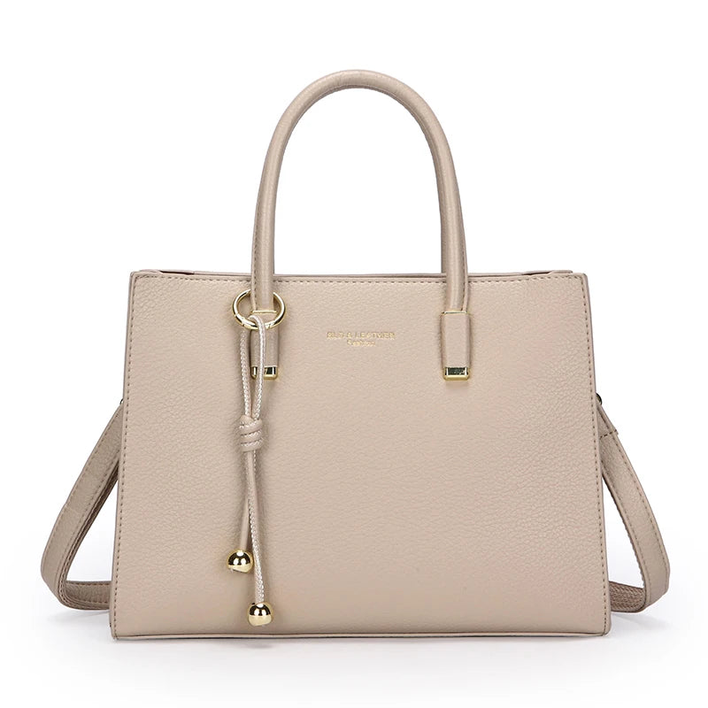 Genuine Brand Top Quality Leather Handbag Women's Tote Messenger Sac Designer Large Capacity 3 Levels Shoulder Crossbody Bags