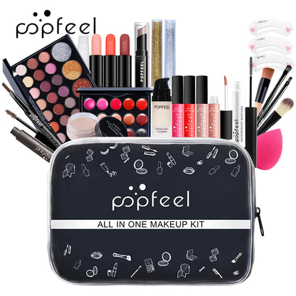 POPFEEL Complete Holiday Makeup Gift Set – Perfect Surprise for Friends and Family, Easy to Use for a Stunning Transformation.
