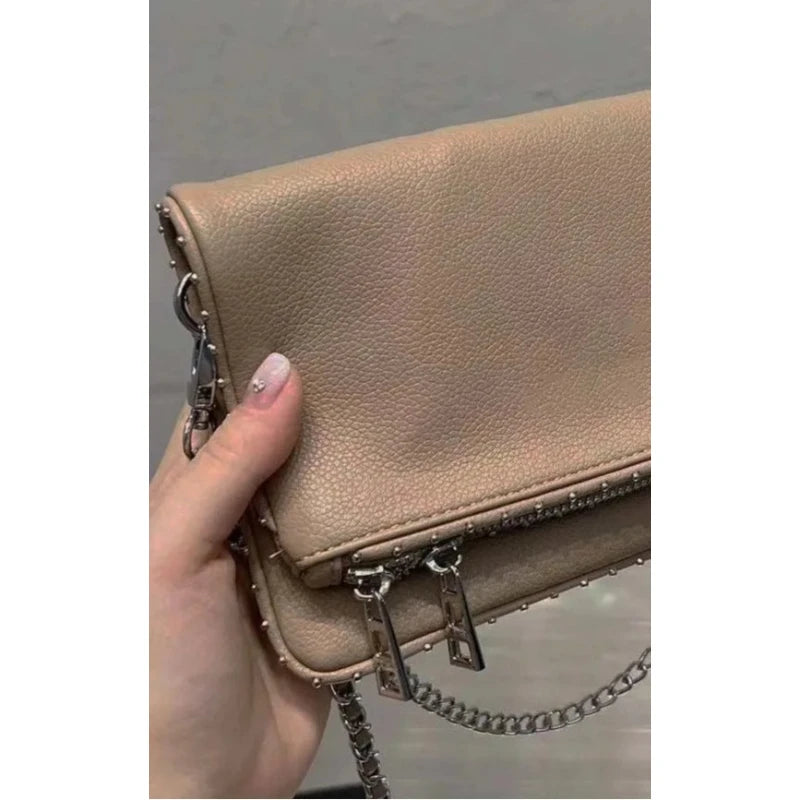 New Fashion Women Envelope Bag PU Leather Retro Crossbody Bag Luxury Design Ladies Shoulder Bag