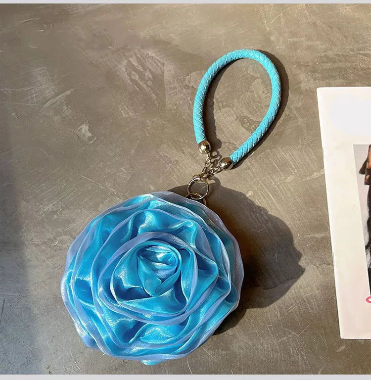 Party Clutch Fairy Hostess Flower Silk Mini Banquet Lipstick Key Purse Luxury Tote Designer Lady Prom Crossbody Handbags