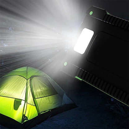 Solar Power Bank 100000mAh Waterproof Portable Solar Panel Charger Powerbank for iPhone16 Samsung Huawei Xiaomi External Battery