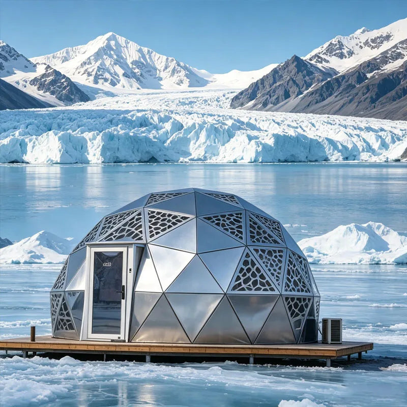Geodesic Dome Tent Luxury Glamping Tent Waterproof Outdoor Dome House for Camping Resort Stay Customizable