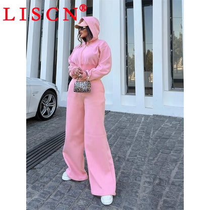 5 Bulk Items Wholesale Lots Rompers Womens Jumpsuits Long Sleeve Hooded Slim Solid Casual Y2k Clothing Street K16131