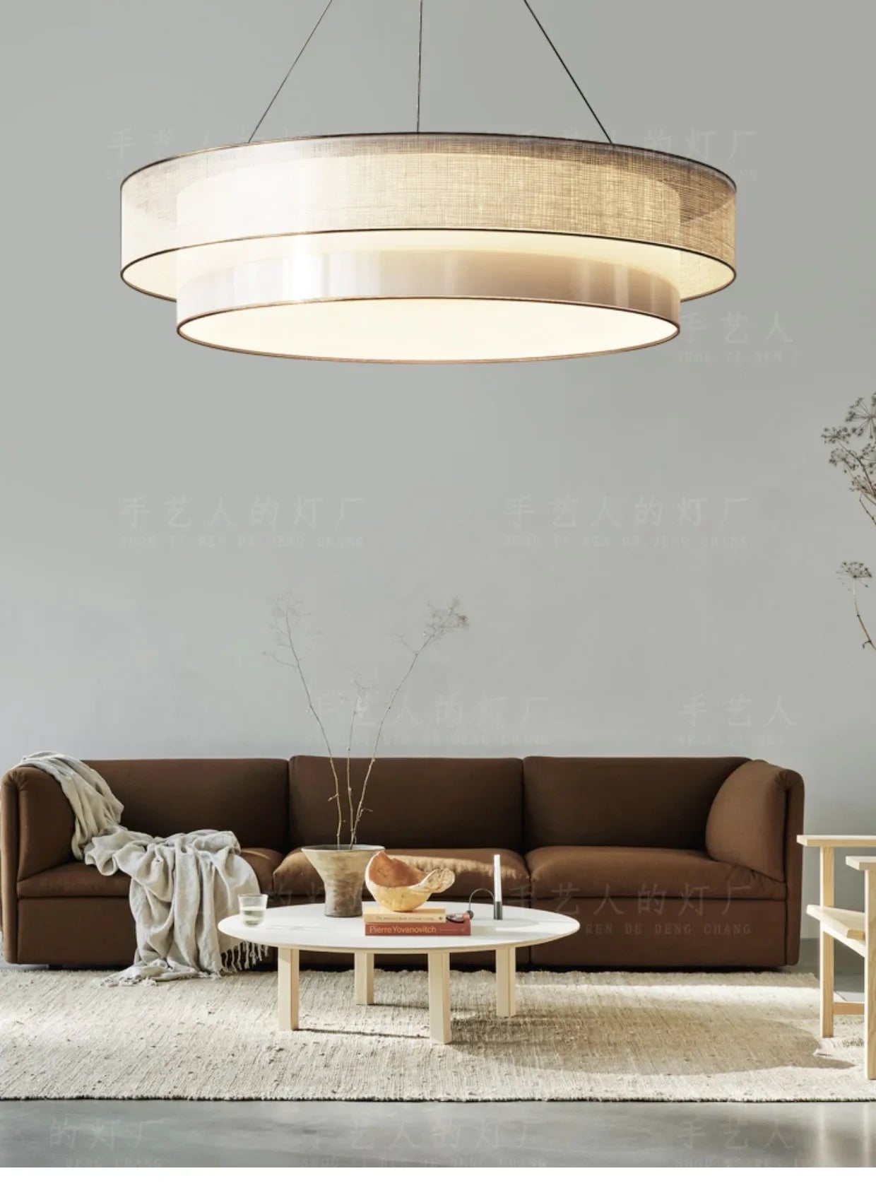 Nordic Fabric Art Led Pendant Lights For Living Dining Room Kitchen Coffee Tables Bedroom Chandelier Home Decor Light Fixture