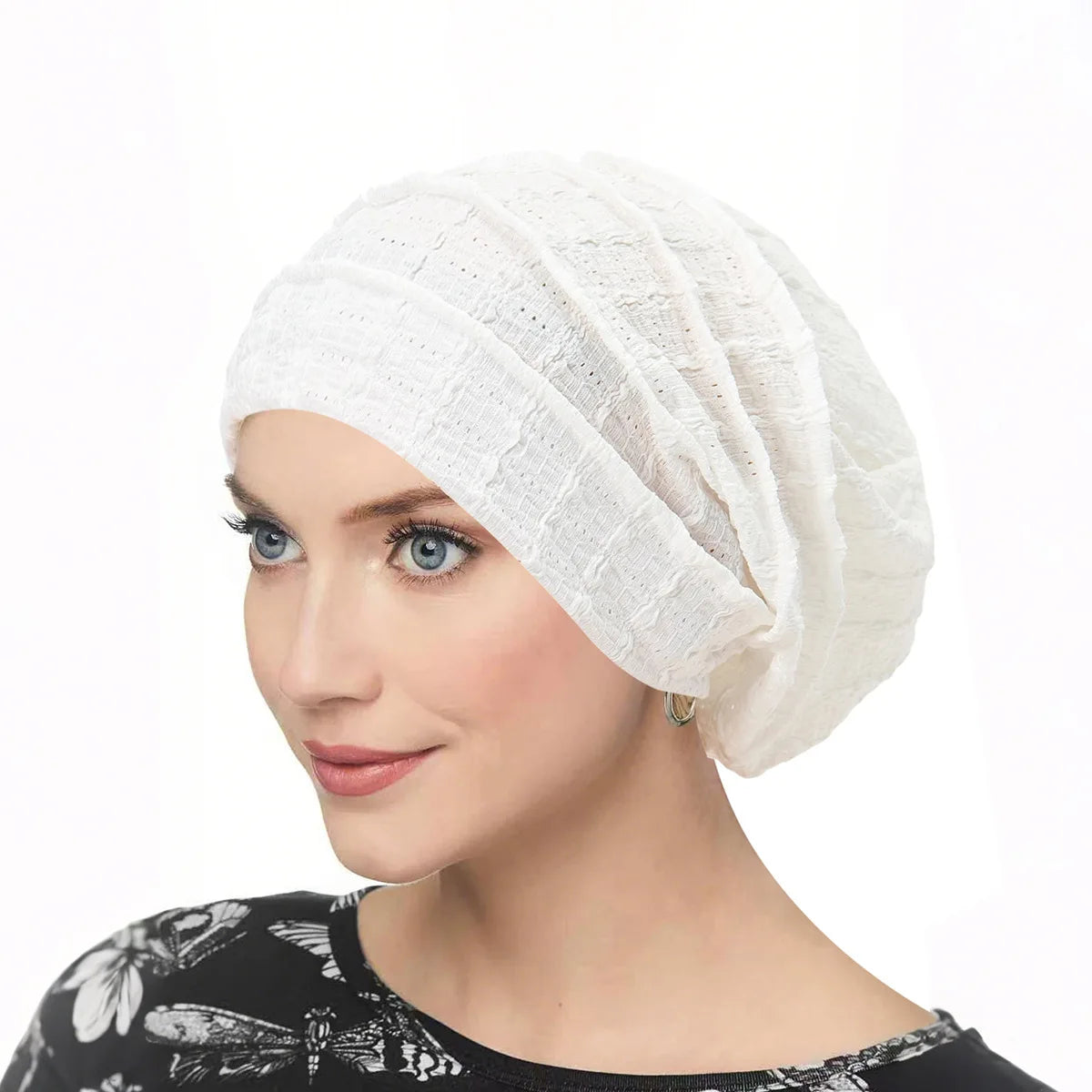 Ramadan Women Soft Strech Beanie Chemo Cap Solid Color Bonnet Inner Hijabs Cap Muslim Head Wraps Femme Wrap Head Turban Hat
