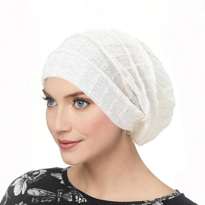 Ramadan Women Soft Strech Beanie Chemo Cap Solid Color Bonnet Inner Hijabs Cap Muslim Head Wraps Femme Wrap Head Turban Hat