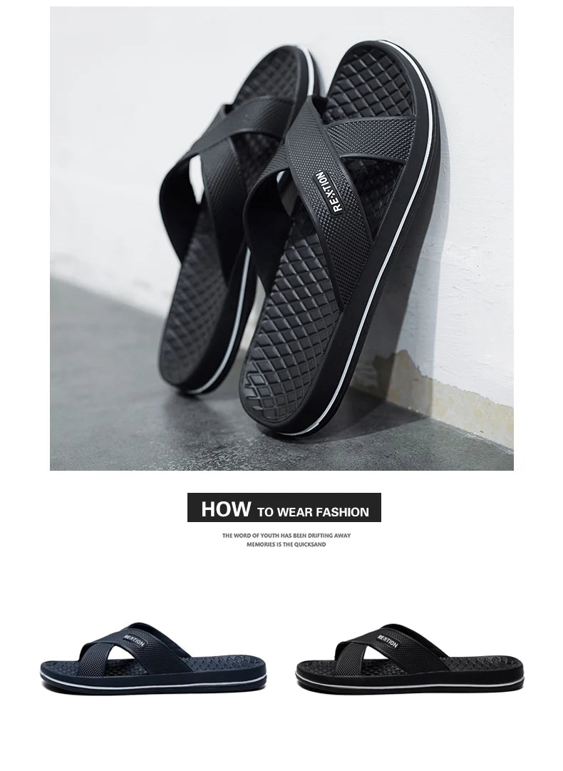 Men's Shoes Straps Comfy Open Toe Breathable Slippers Light Non Slip Durable Soft Sole Slides for Men Outdoor Activities Sandals
