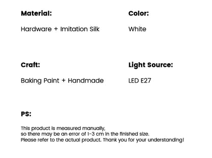Nordic Fabric Creative Ceiling Hanging Lamps Living Room Chandelier Home Decoration Bedroom LED Pendant Lights Bedside Light