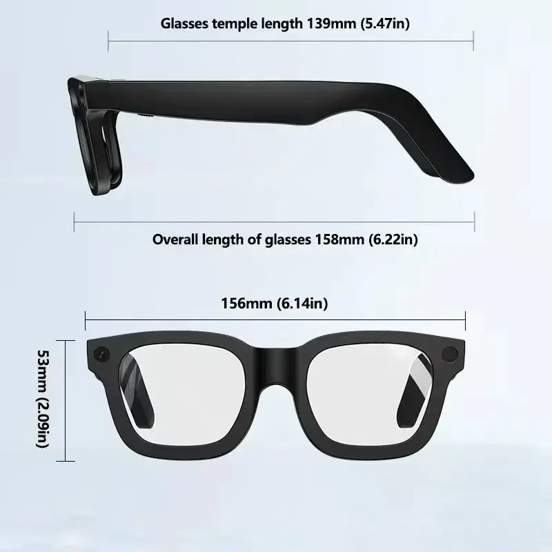 2026 Smart Glasses With AI Voice Assistant AI Voice Wake Up AI Photo Recognition New Intelligent Q&A Interactive Eyewear