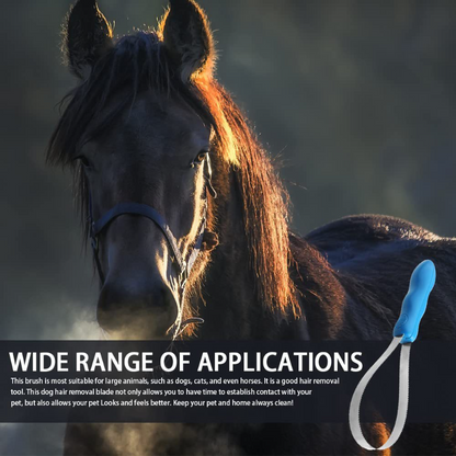 Pet Dog Horse Metal Sweat Scraper Shedding Blade Brush Grooming Hair Care Tool Horse Grooming Tool Cleaning Pet Products