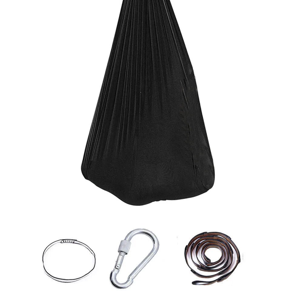280*150cm Yoga Swing, Indoor Yoga Hammock, Nylon Material, Air Elastic Swing, Available for Outdoor Outings and Camping, 7 Color
