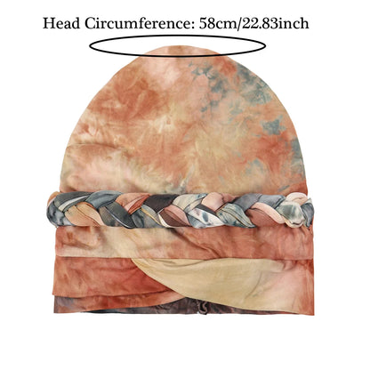 2026 New Head Scarf for Muslim Women Print Braid Turban Bonnet Hijab Caps Inner Hijabs Femme Musulman Arab Wrap Turbantes